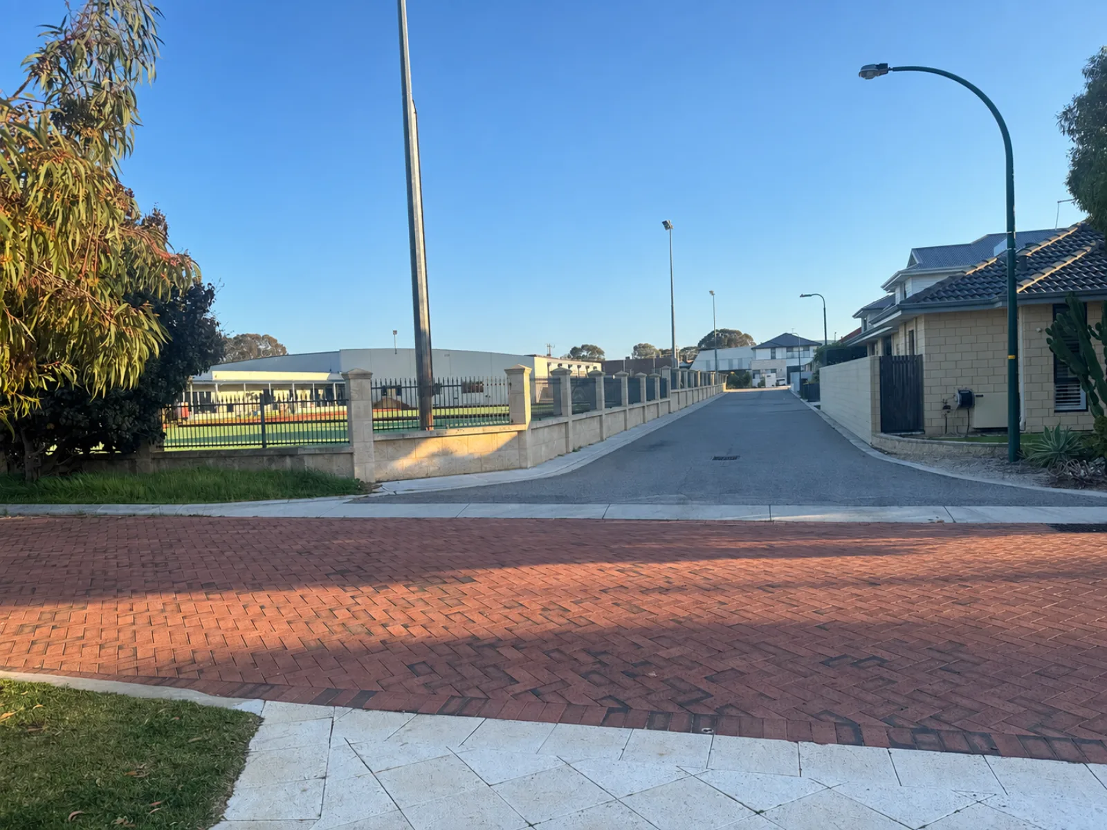 Current view from the southern street corner after distant vehicles were digitally removed